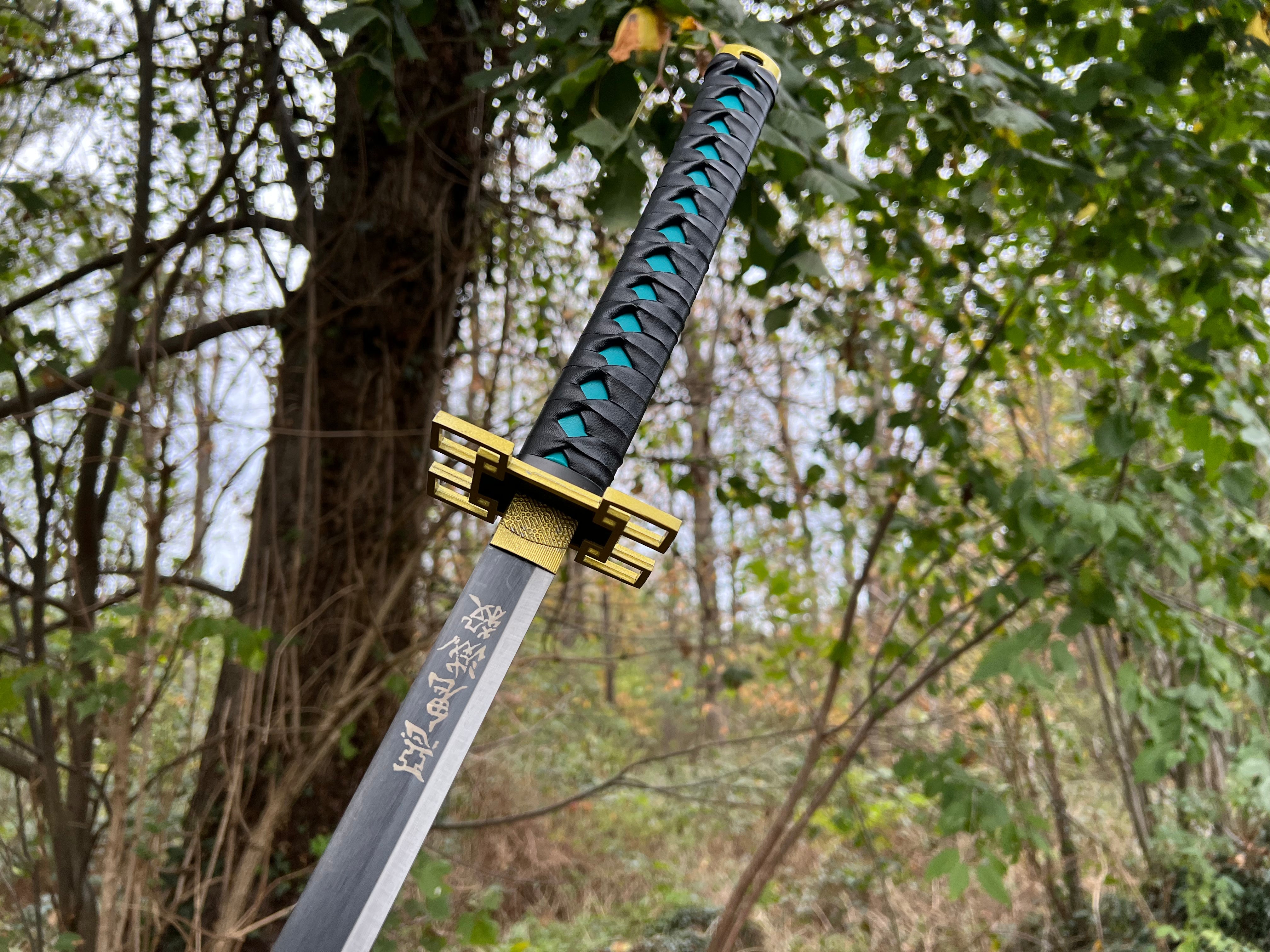 Tokitou Muichiro Katana mit Bambusklinge - Demon Slayer: Kimetsu No Yaiba