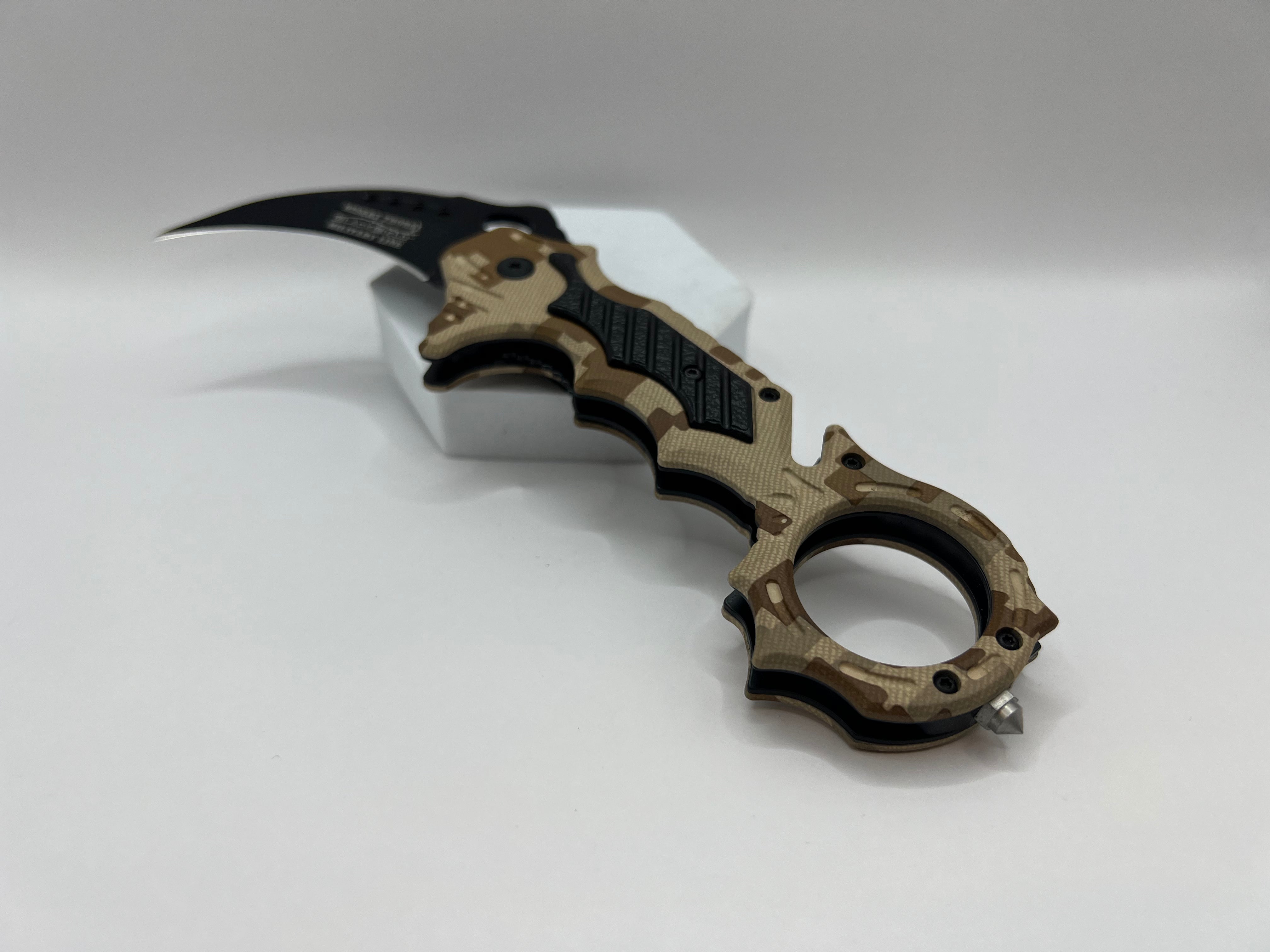 BlackField DESERT THORN - Federunterstütztes Rescue-Karambit-Taschenmesser