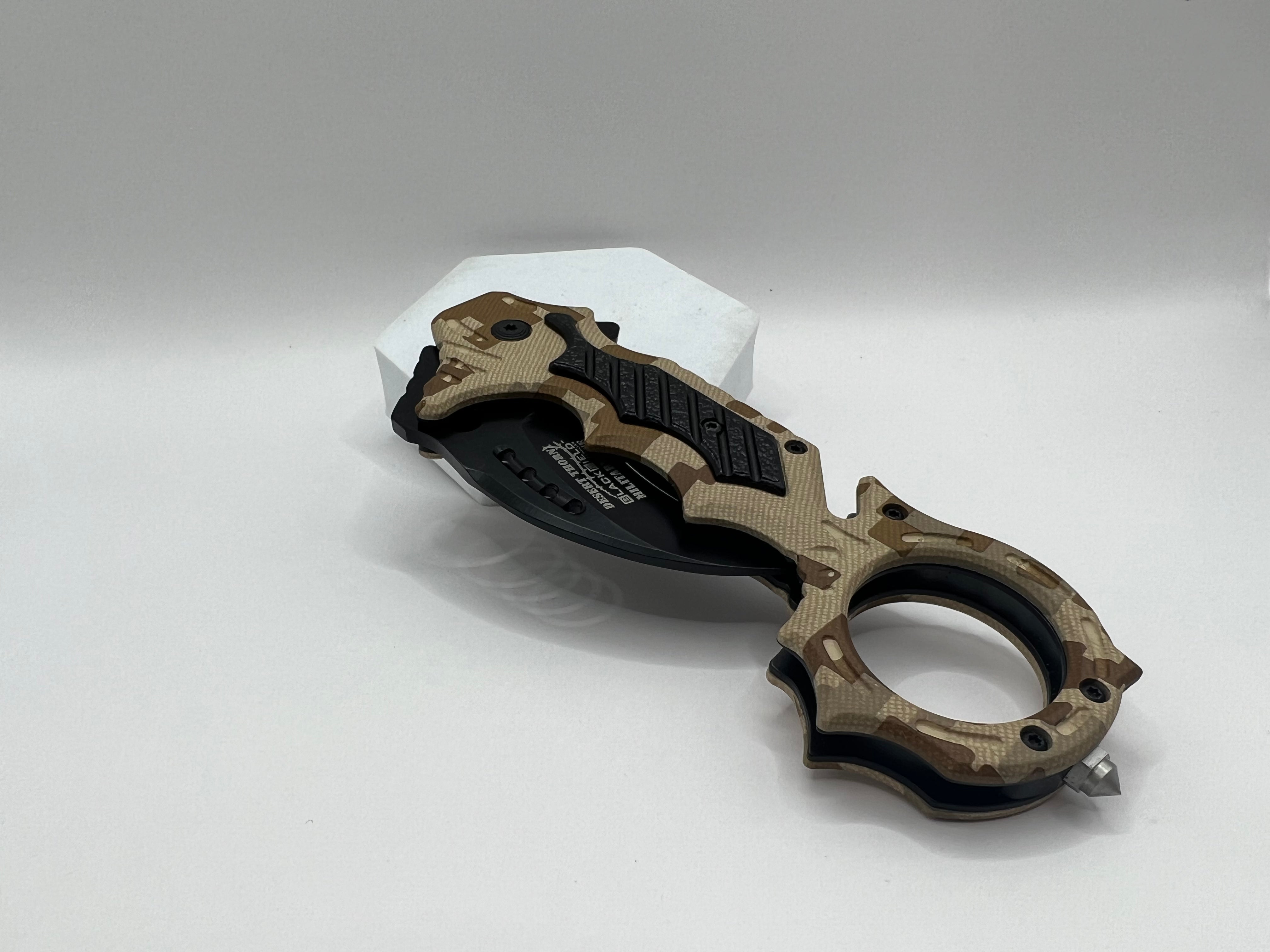 BlackField DESERT THORN - Federunterstütztes Rescue-Karambit-Taschenmesser