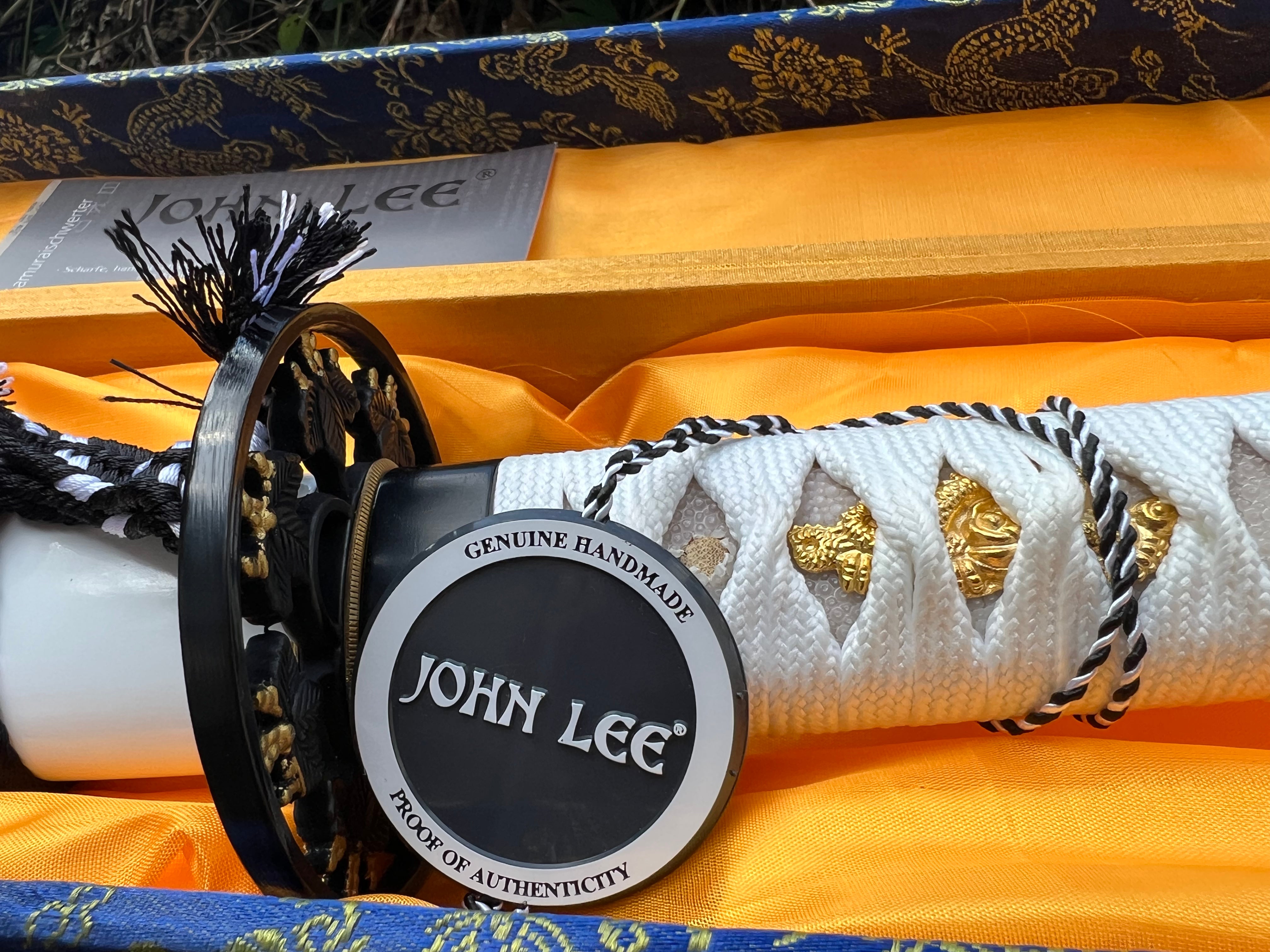 John Lee Shiro Katana - Eleganz in Weiß (White Bride Katana)(Kampfbereit und Handgeschmiedet)