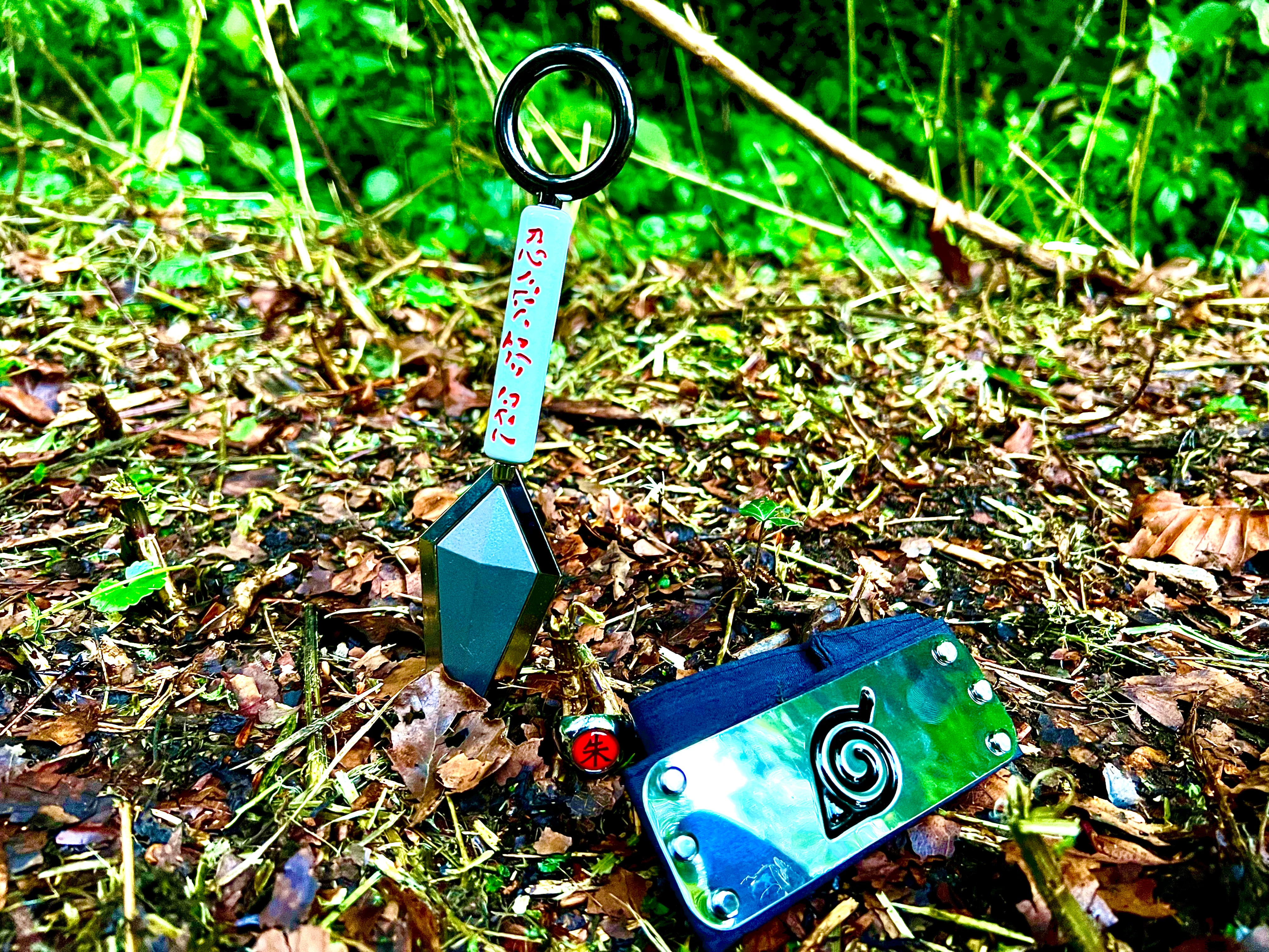 Kunai Set mit Stirnband und Ring - Naruto
