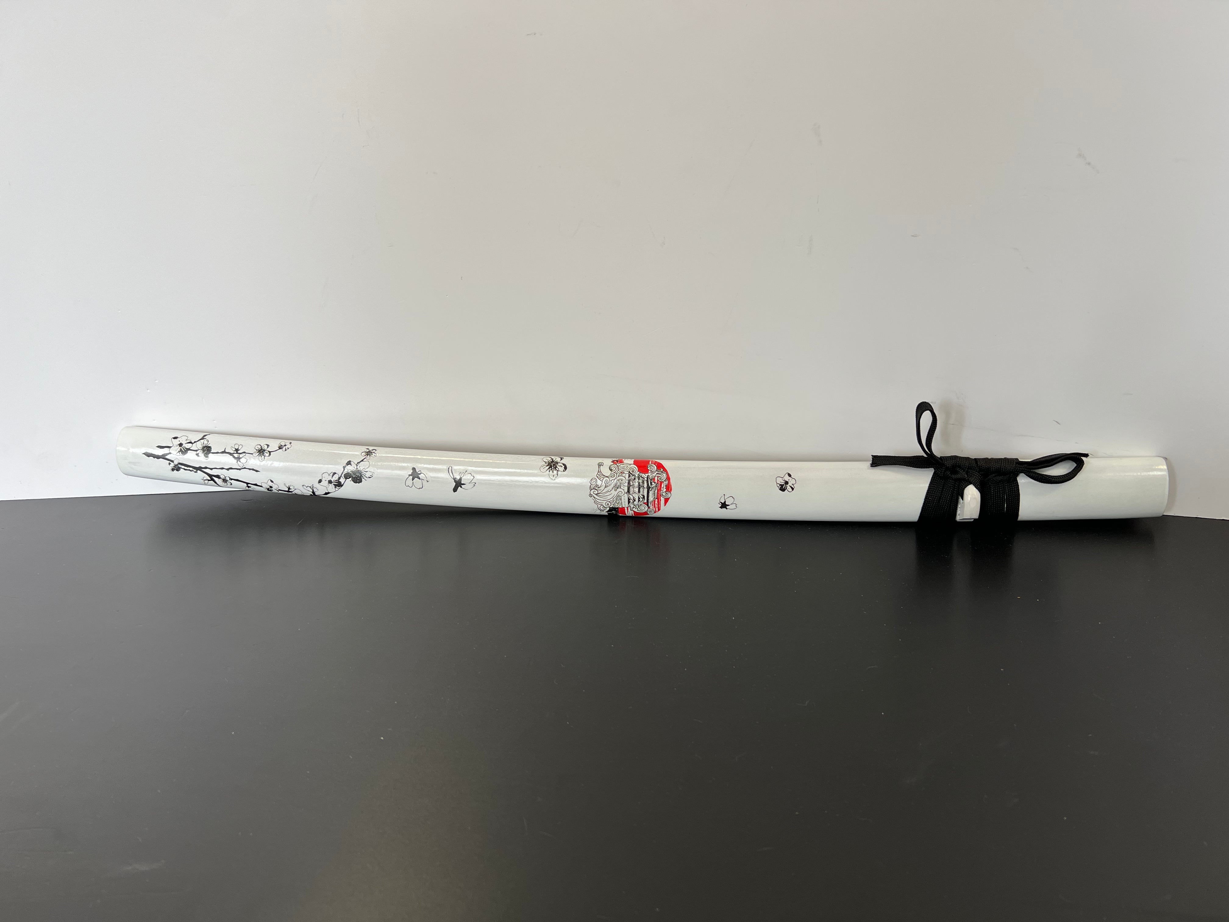 Katana mit weißen Kirschblütenmuster (White Flower-Sakura)