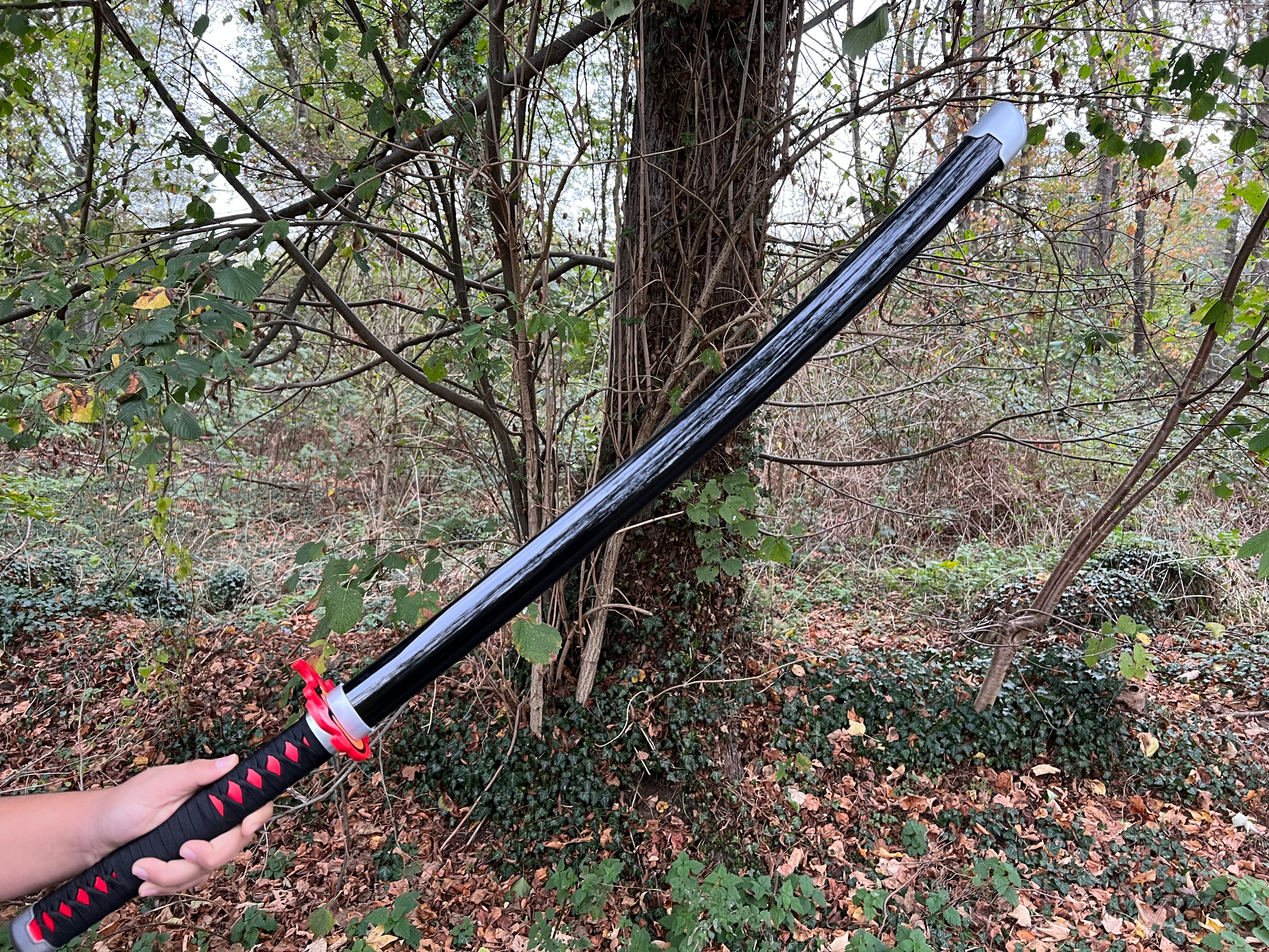 Tanjiro Katana V2 Bambusklinge -Demon Slayer (Nichirin): Kimetsu No Yaiba (Vorbestellung)