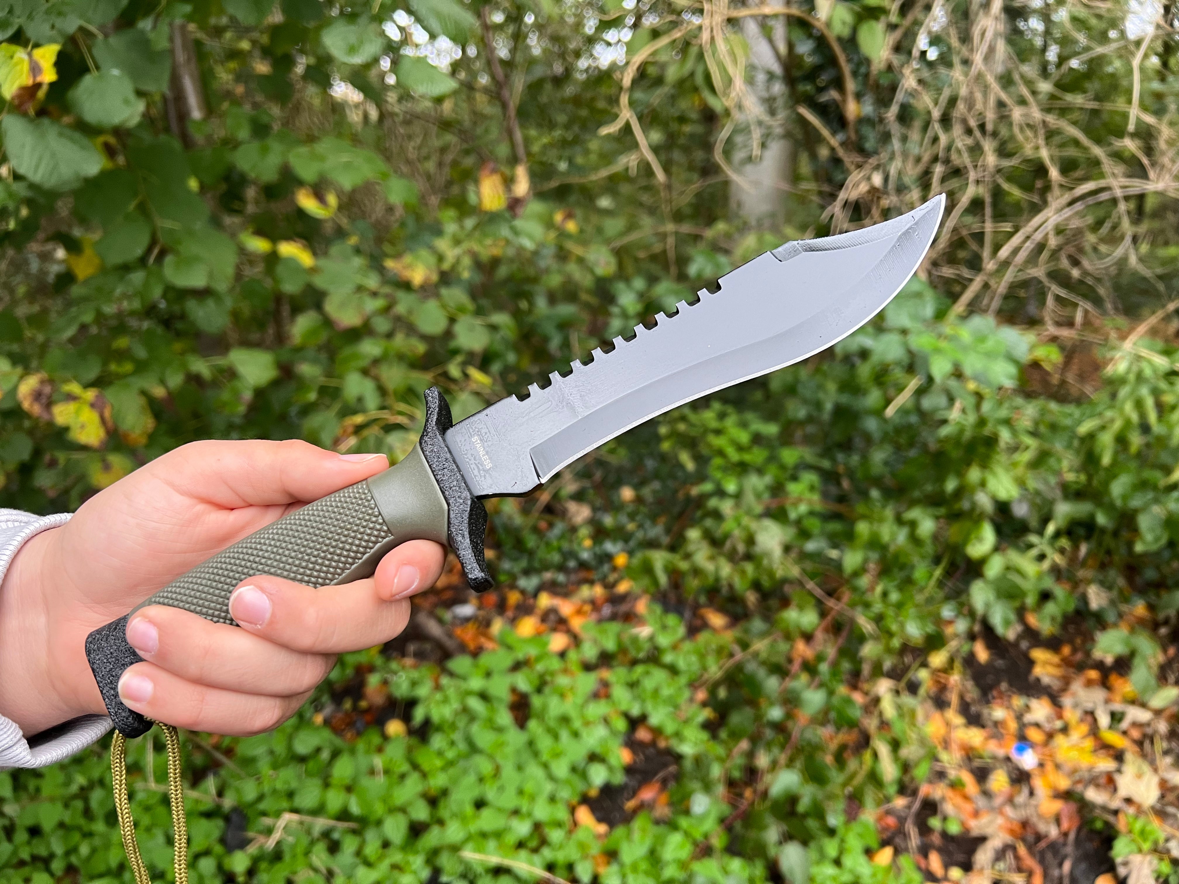 Survival-Messer "Rambo Tactical" – Outdoor-Gefährte mit harter Anodisierung und starrem Holster
