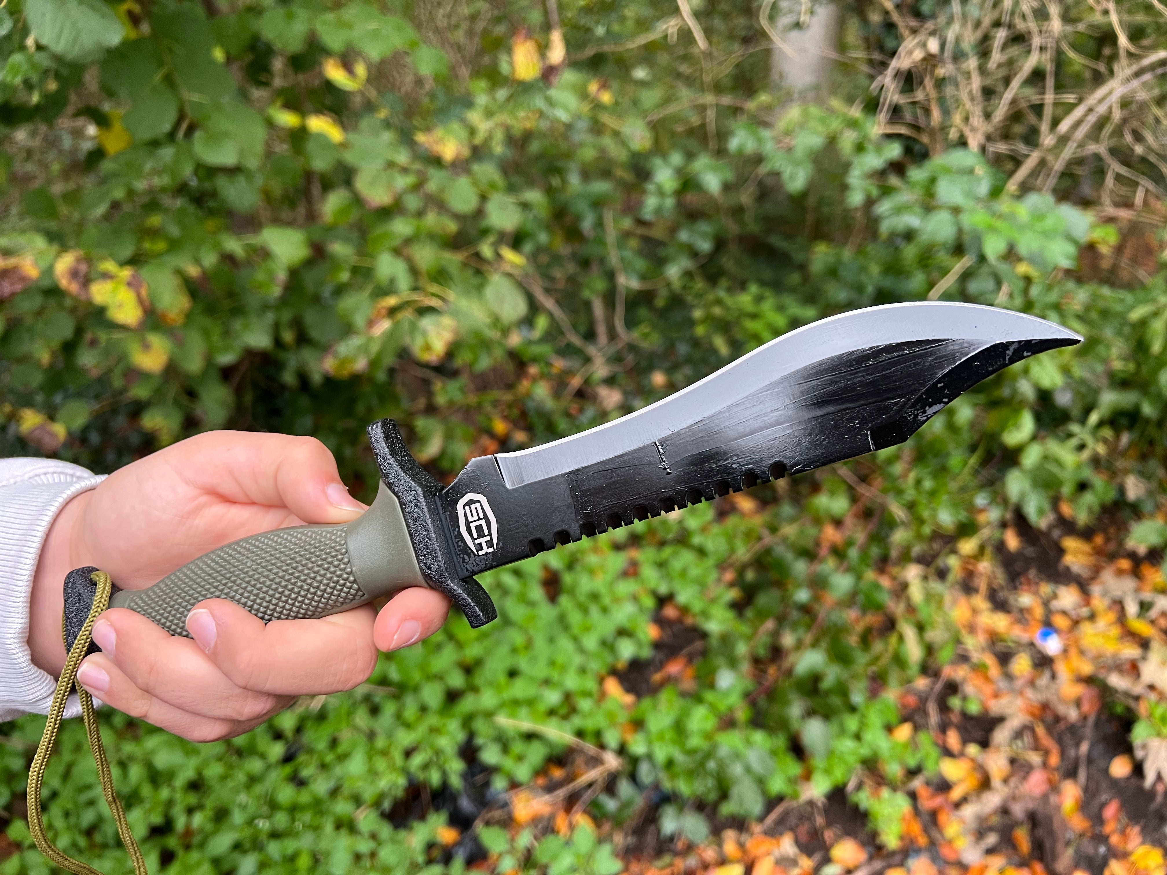Survival-Messer "Rambo Tactical" – Outdoor-Gefährte mit harter Anodisierung und starrem Holster